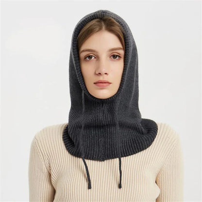 Cozy Knit All-in-One Hat & Scarf Pullover