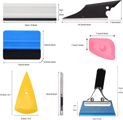 29 件装车窗贴膜工具套件汽车贴膜贴膜刮刀橡胶刮刀安装