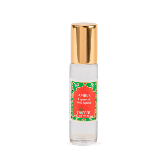 Amber Parfume Oil Roll-On - Alkoholfrie parfymer for kvinner og menn av Nemat Fragrances, 10 ml / 0,33 fl Oz, Pakken kan variere 0,34 Fl Oz (pakke med 1)