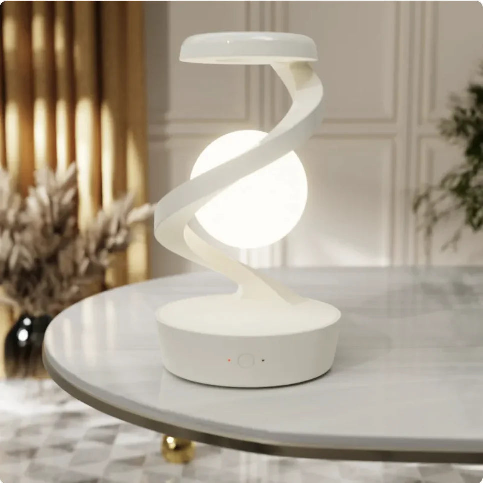 Rotating Moon Desk Lamp with Wireless Charging and Touch Sensor