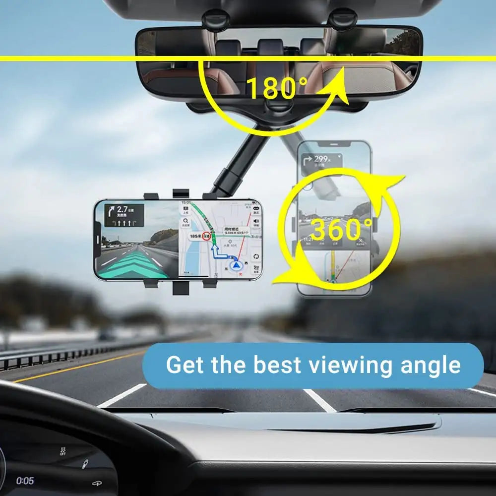 Soporte giratorio de 360° para teléfono inteligente en el coche