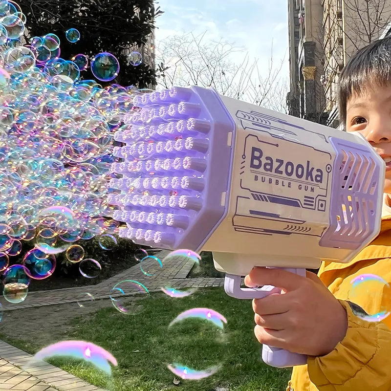 Automatic Soap Bubble Gun Rocket 69 Holes