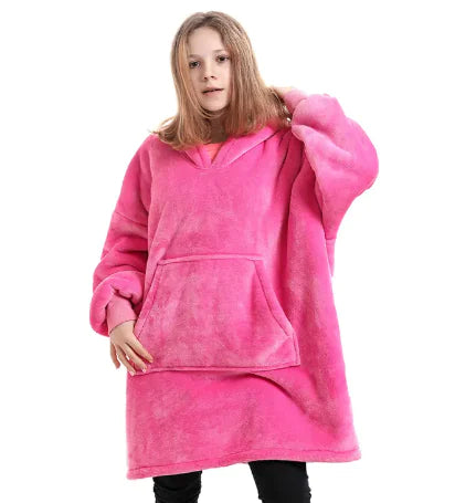 Women's Hooded Pullover Sweater Blanket