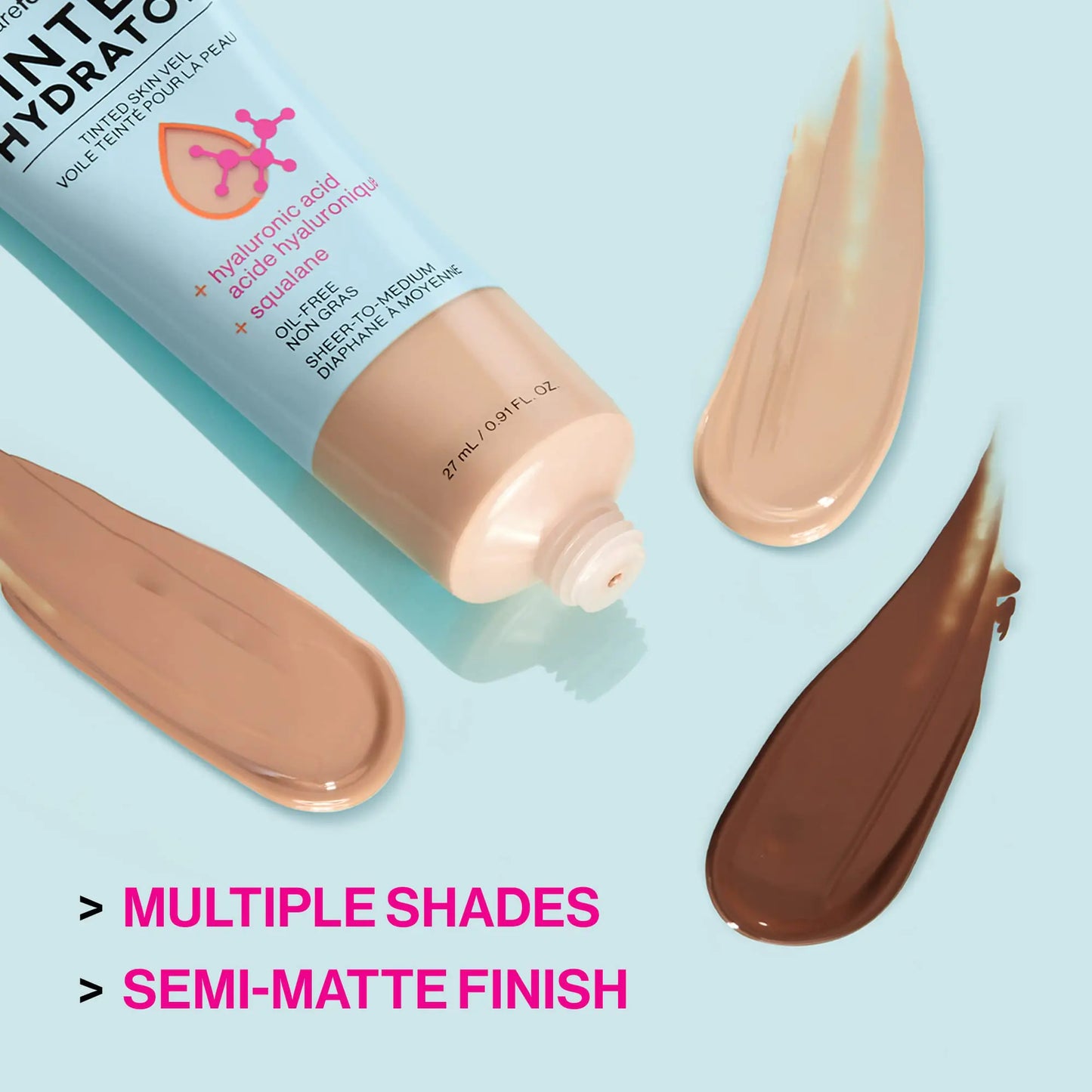 wet n wild Bare Focus Tinted Hydrator Matte Natural Finish, Oil-Free Tinted Face Moisturizer Makeup, Hyaluronic Acid, Squalane, Sheer To Medium Coverage, Medium Deep (Pack of 2) 0.91 Ounce (Pack of 2)