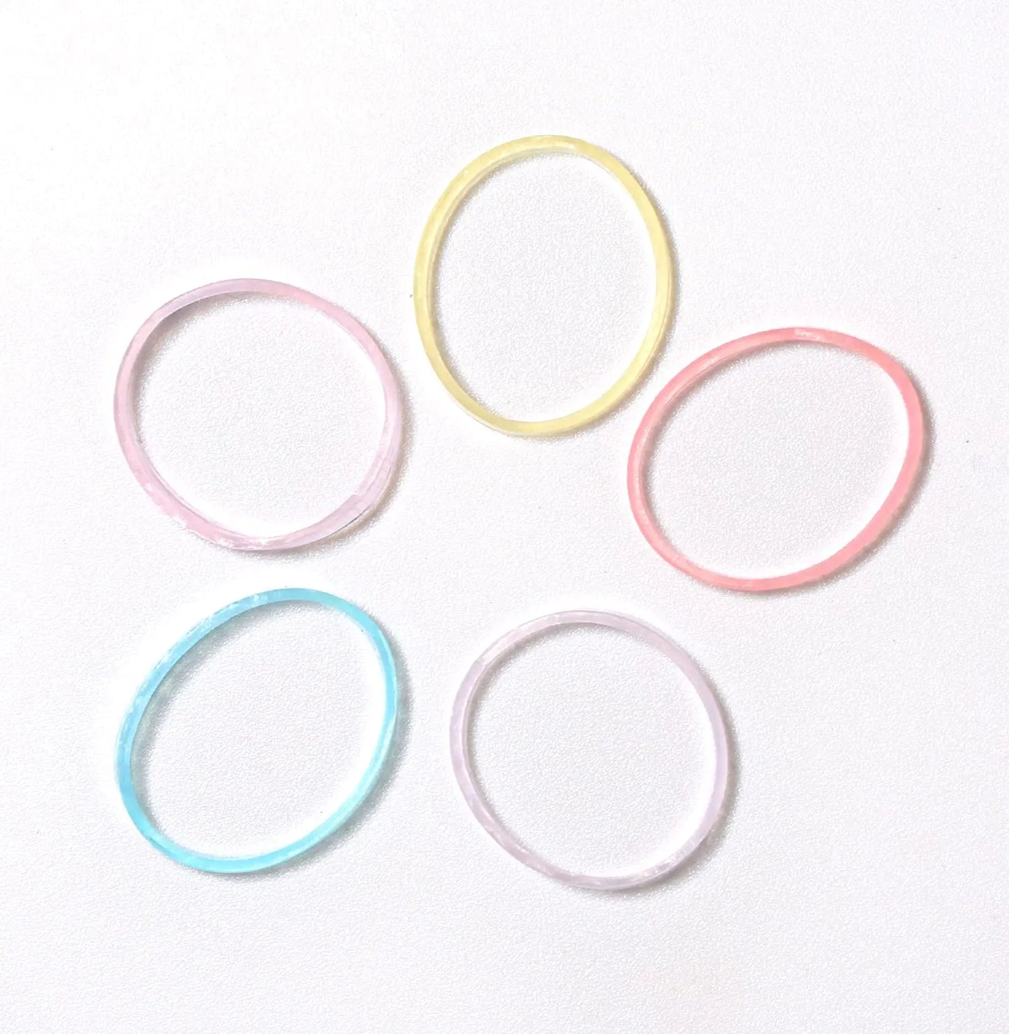 Mini bandas elásticas para el cabello transparentes para niñas, 1000 unidades, multicolor, 1 unidad (paquete de 1000) Color transparente