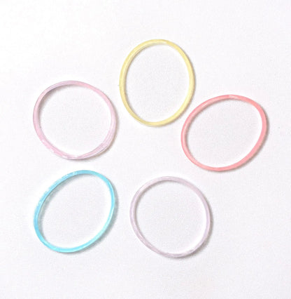 Mini bandas elásticas para el cabello transparentes para niñas, 1000 unidades, multicolor, 1 unidad (paquete de 1000) Color transparente