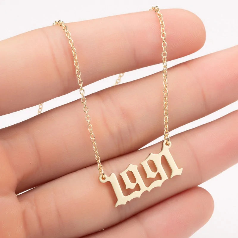 Women's Birth Year Necklace