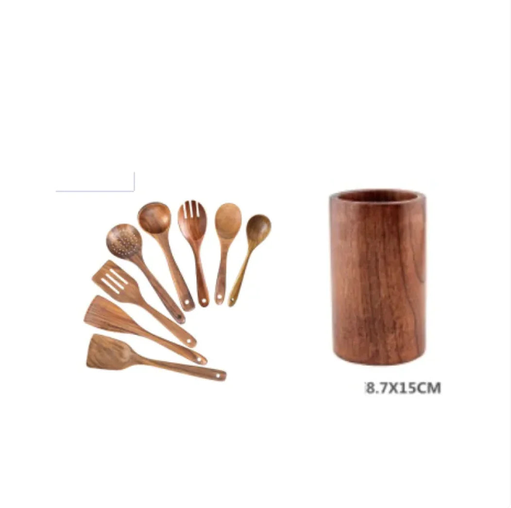 HejK com Acacia Wood Cooking Spatula Set