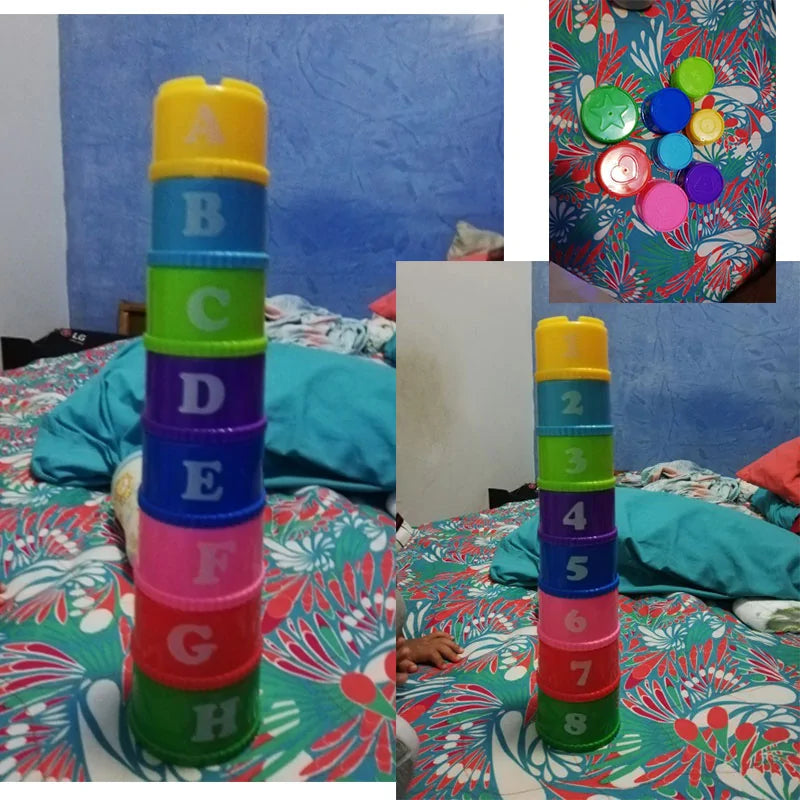 Figures Letters Stack Cup