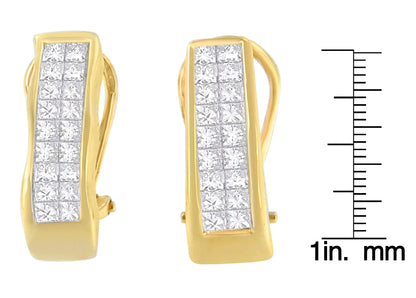 14K Yellow Gold 1 cttw Diamond Stud Earrings (G-H, VS1-VS2)