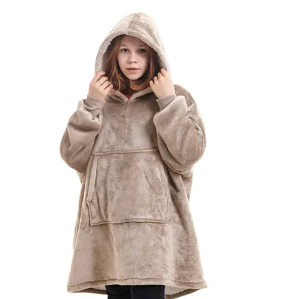 Women's Hooded Pullover Sweater Blanket