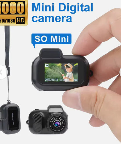 Retro Mini Camera With Screen Indoor Home Outdoor 1080p HD Portable Very Small Camera Video Support Holiday Gifts