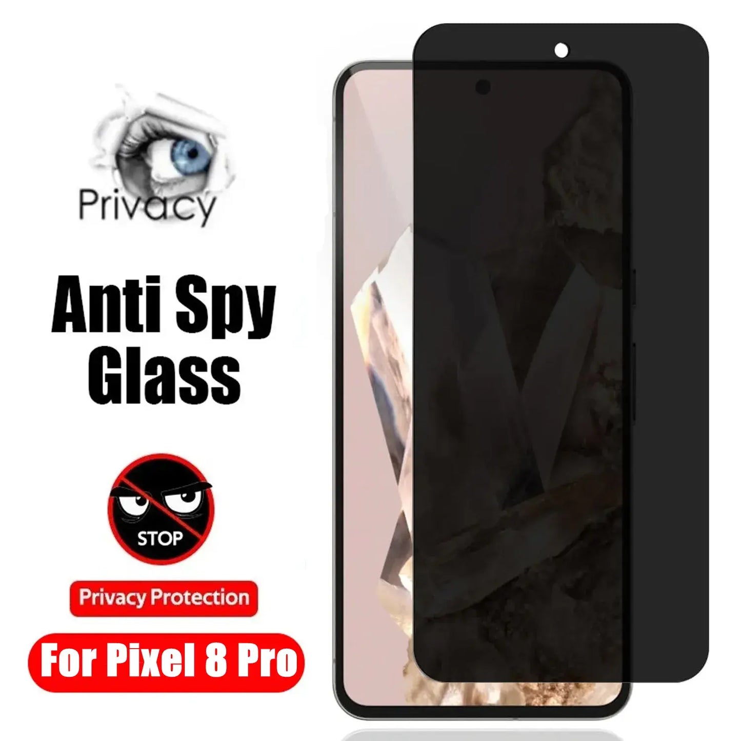 Película protectora de pantalla de vidrio para Pixel 8 Pro