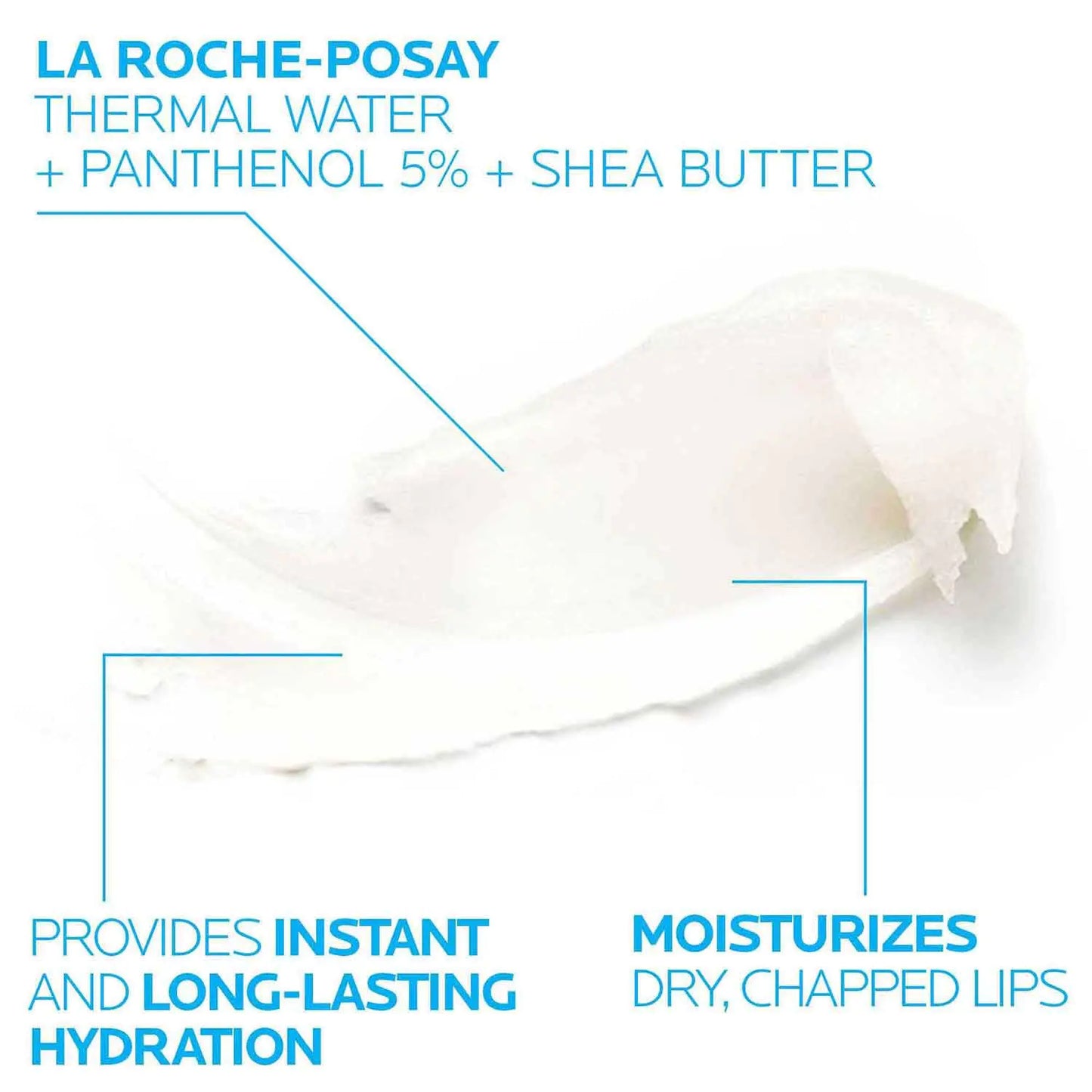 La Roche-Posay Cicaplast Lip Balm B5 | Fuktighetsgivende leppepomade med sheasmør | Leppebehandling for tørre sprukne lepper | Fuktighetsgivende og reparerende leppepomade | Duftfri