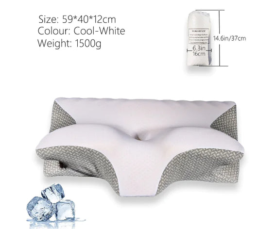 Almohada cervical de espuma viscoelástica con soporte contorneado