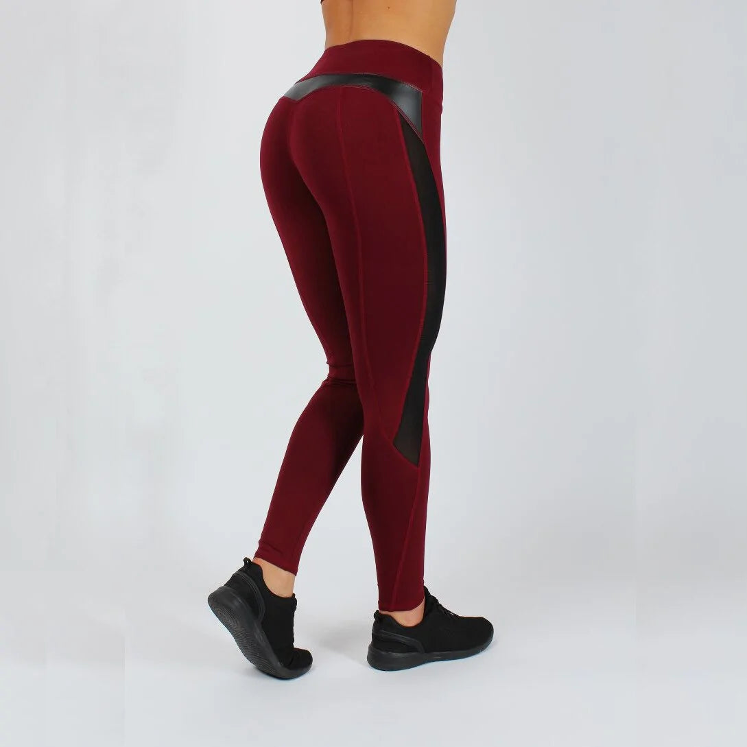 Leggings deportivos push up de malla máxima