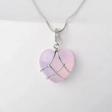 Cartoon Princess Heart Pendant Necklace