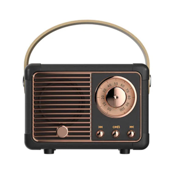 Alto-falante Bluetooth Retro HM11, Leitor de Música Clássico Retrô