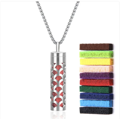 316L Stainless Steel Perfume Oil Diffuser Necklace