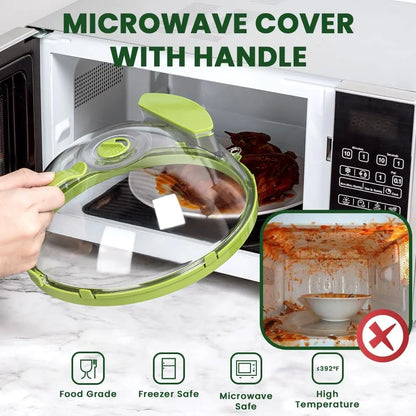 Microwave Food Cover Guard for a convenient solution to keeping your microwave free of spills and splatters.