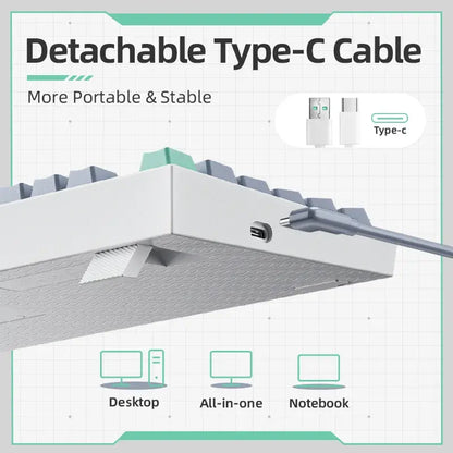 Teclado mecánico con cable Machenike-K500