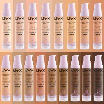 NYX PROFESSIONAL MAKEUP Bare With Me Concealer Serum, Up To 24Hr Hydration - Rich 12 Rich 0.32 Fl Oz (Pack of 1)