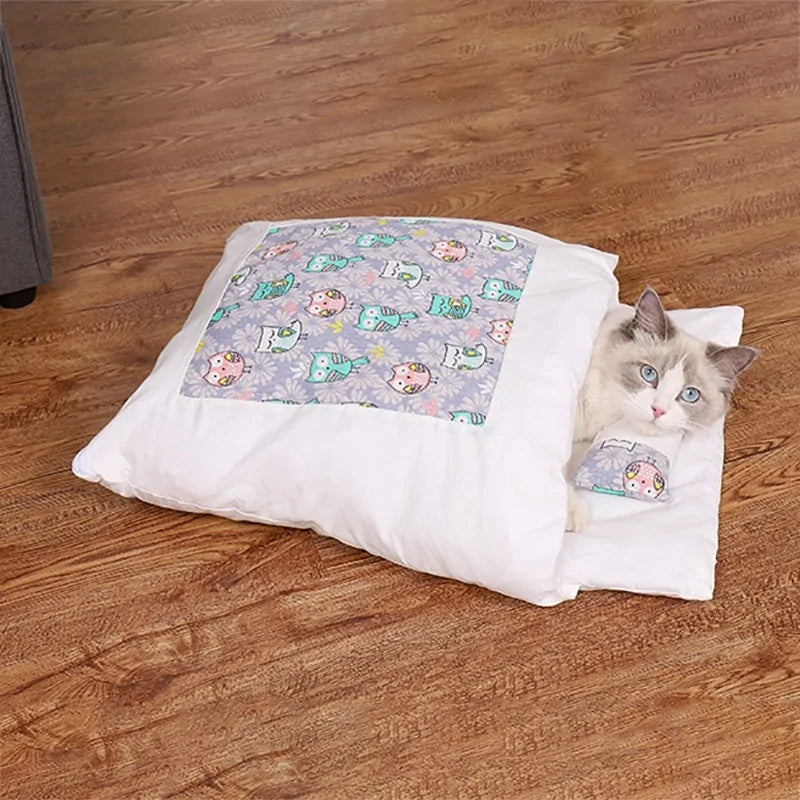 Cama extraíble para mascotas Ya sea que su mascota sea un gato pequeño o un perro grande, esta cama es adecuada para mascotas de todos los tamaños.