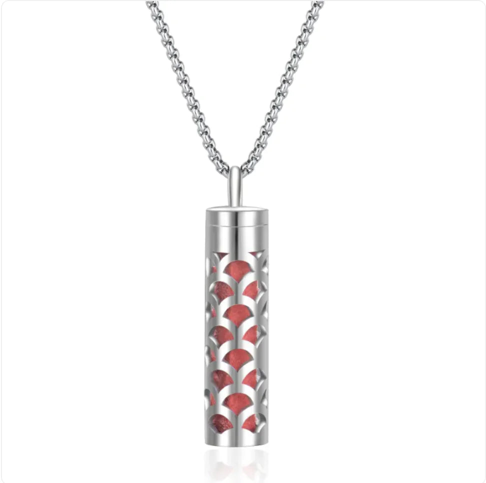 316L Stainless Steel Perfume Oil Diffuser Necklace