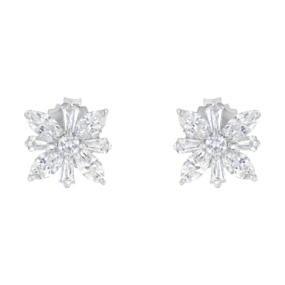 14K White Gold 1 1/4 cttw Diamond Stud Earring (H-I, SI1-SI2)