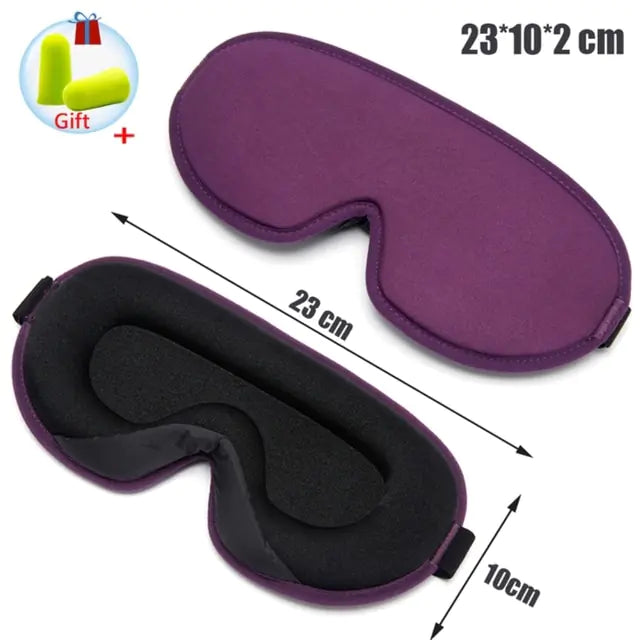 Memory Foam Silk Sleep Mask & Eye Patches