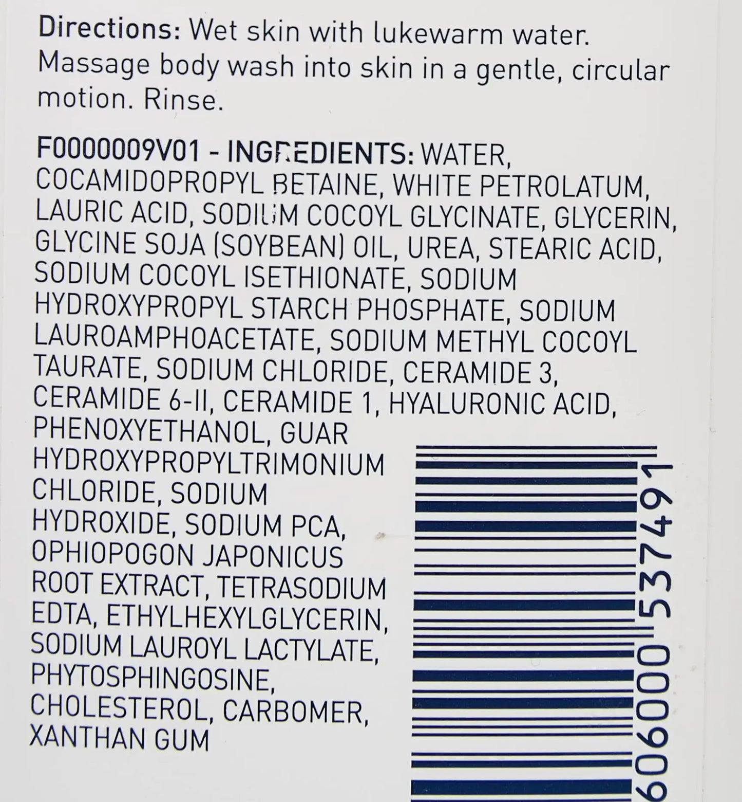 Gel de ducha CeraVe para piel seca | Gel de ducha hidratante con ácido hialurónico y ceramidas | Sin parabenos, sulfatos ni fragancias | 283 ml