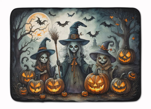 Witches Spooky Halloween Memory Foam Kitchen Mat