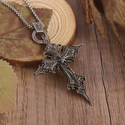 Skull Cross Pendant Necklace