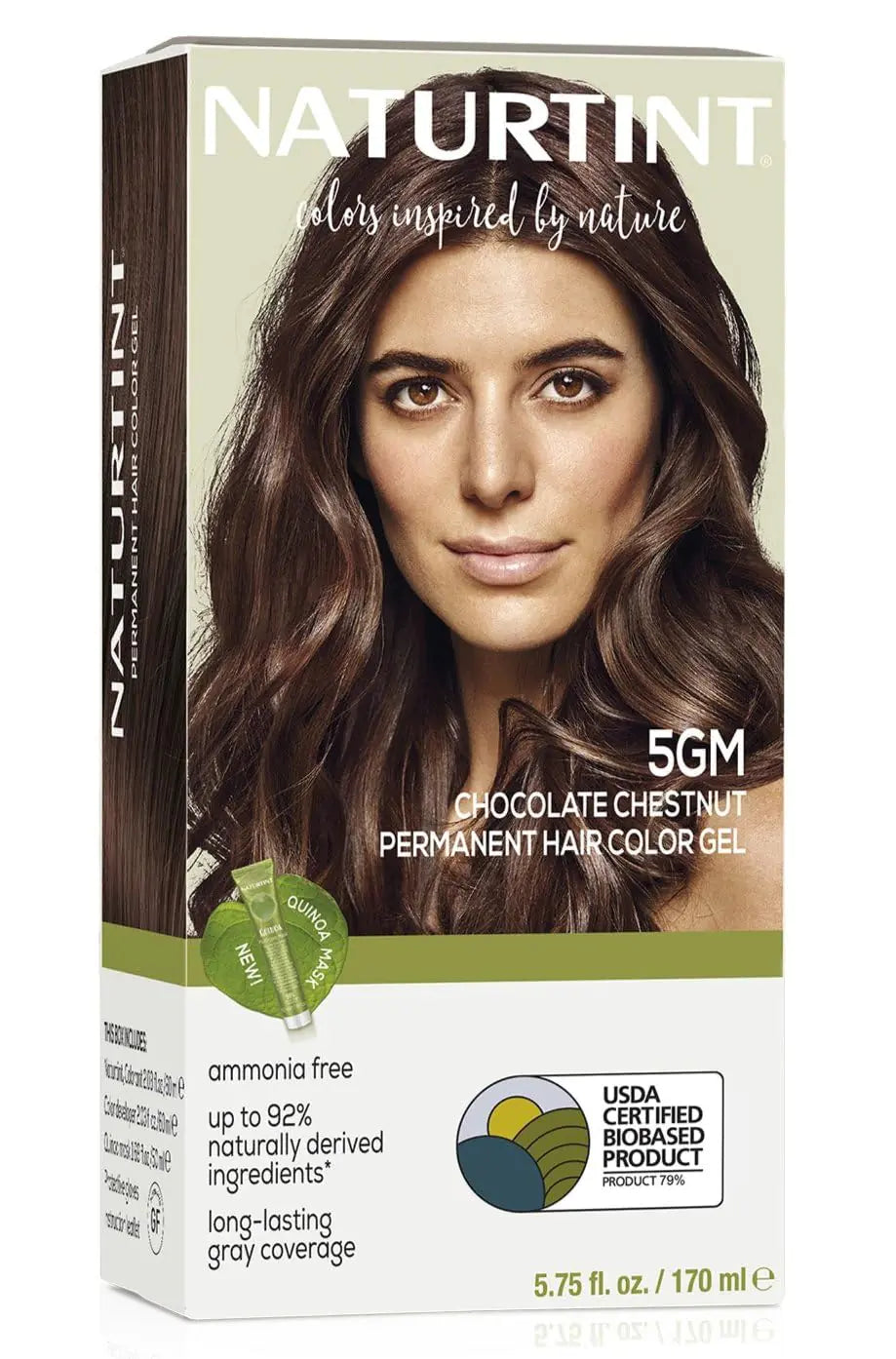 Naturtint Permanent Hair Color 5GM Chocolate Chestnut (Pack of 1), Ammonia Free, Vegan, Cruelty Free, up to 100% Gray Coverage, Long Lasting Results