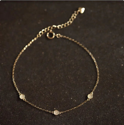 925 Sterling Silver Gold-Plated Bracelet