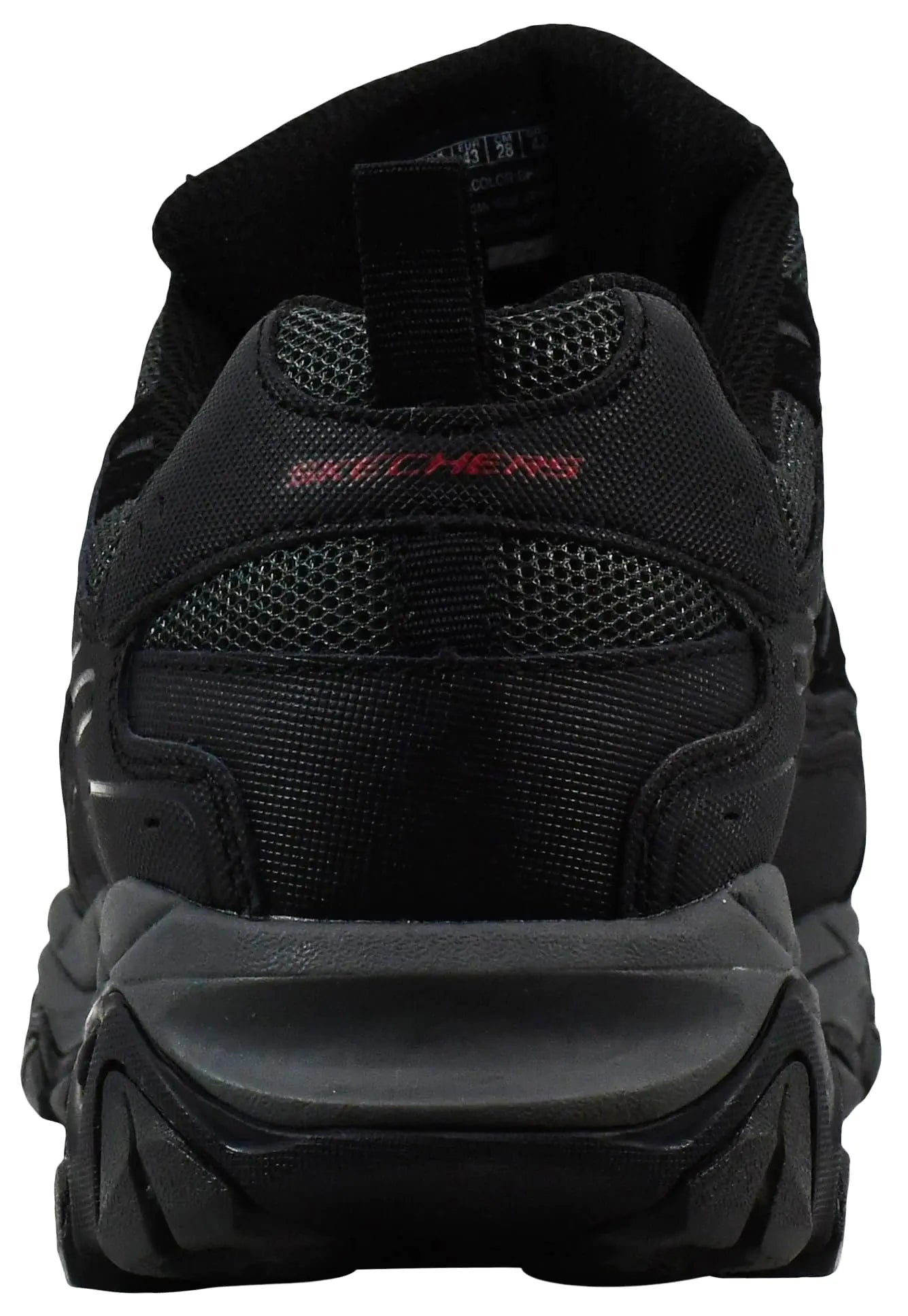 Skechers Afterburn M fit Wonted 9 X-Wide para hombre, negro/carbón