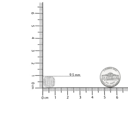 10K 白金 7/8 克拉钻石公主方复合光环耳钉（IJ 颜色，I1-I2 净度）