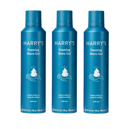 Harrys Razor Bladesi komplekti täitematerjalid + habemeajamisgeeli komplekt (10 komplekti) 10 kogust (1 pakk) pardlid + geel