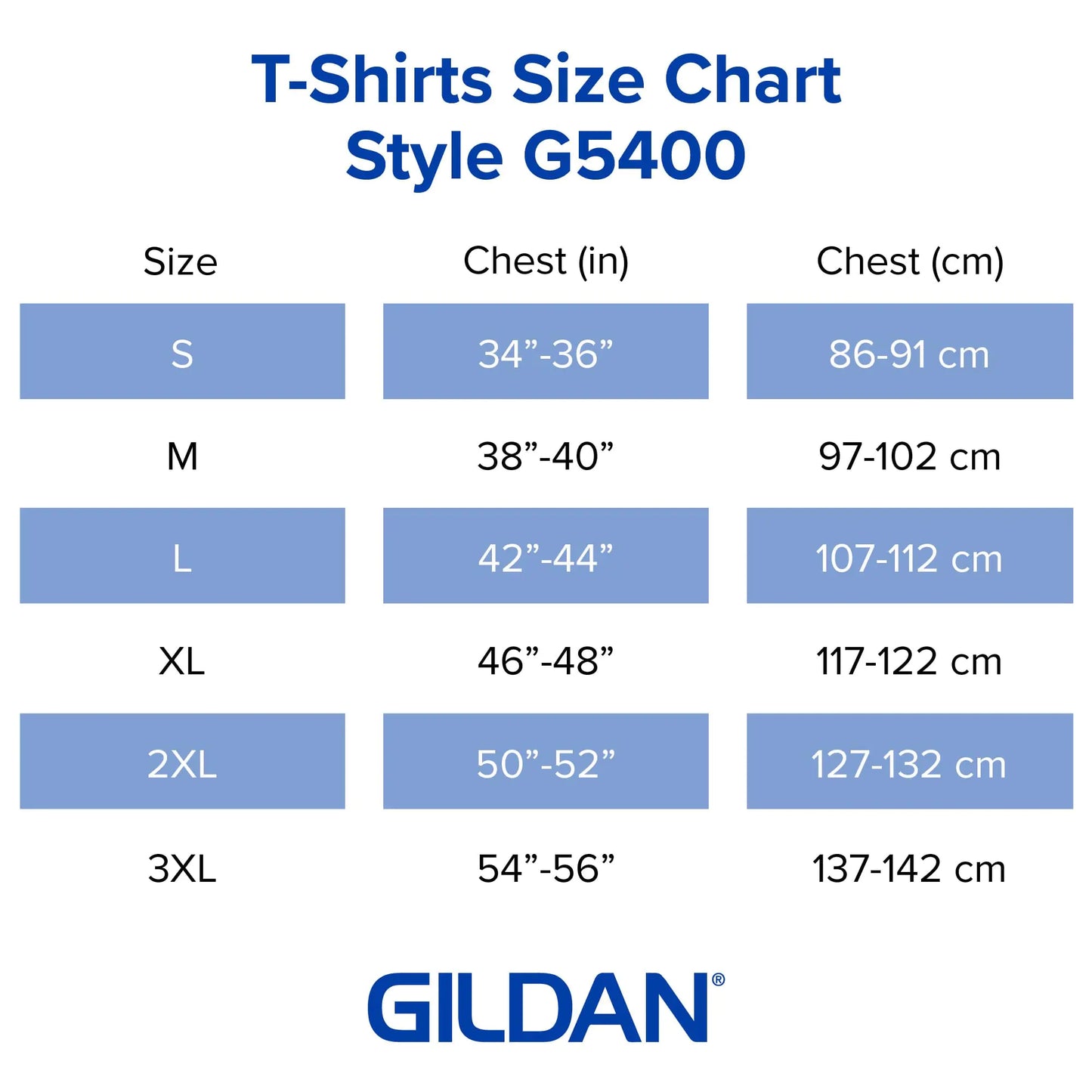 Gildan 成人厚棉长袖 T 恤，款式 G5400，2 件装，大号皇家