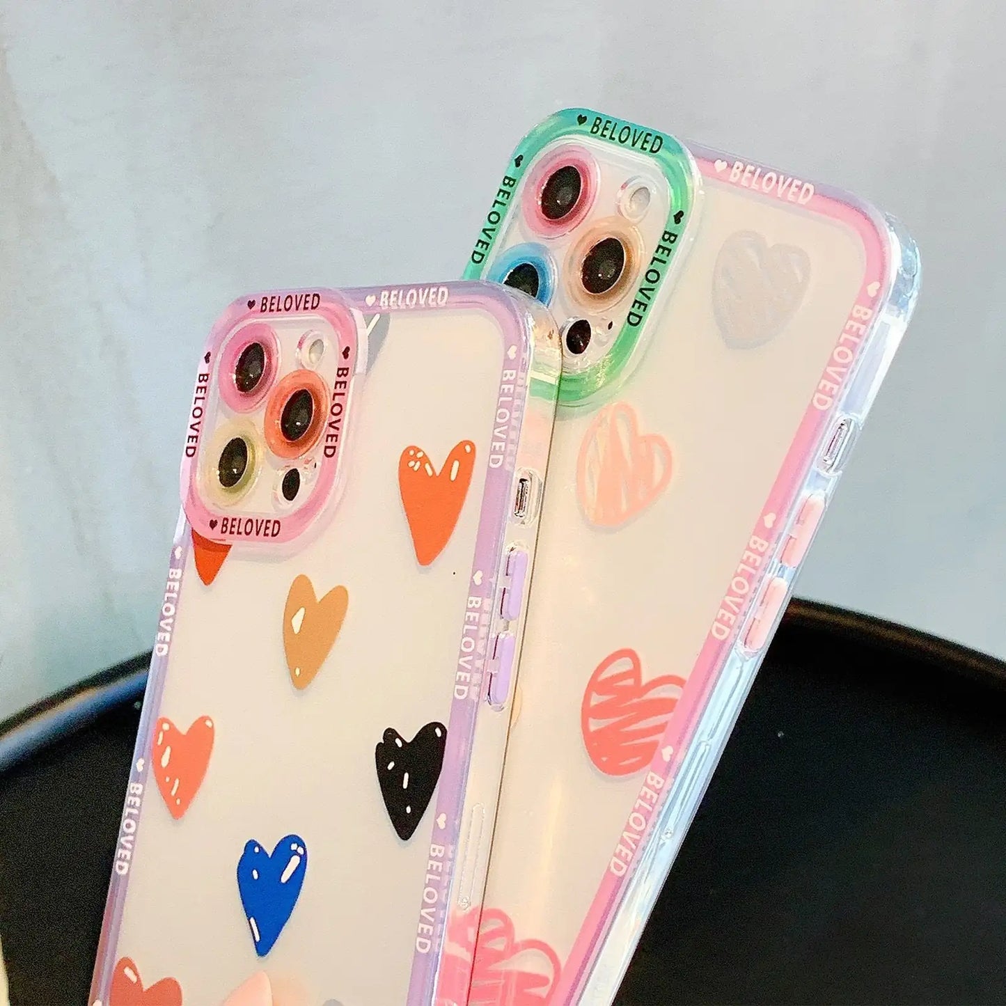 Funda para teléfono con grafiti de corazón