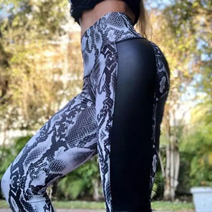 Leggings de cintura alta con estampado Schlangen