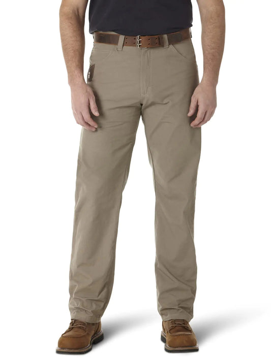 Pantalones de trabajo técnicos Wrangler Riggs Workwear para hombre, color caqui oscuro, 38 de ancho x 36 de largo