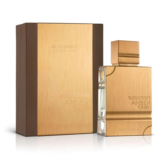 Al Haramain Amber Oud Gold Edition - Perfume árabe para mujer y hombre - Eau de Parfum Spray con notas de bergamota, melón, piña, ámbar, acorde amaderado y almizcle - 56 ml