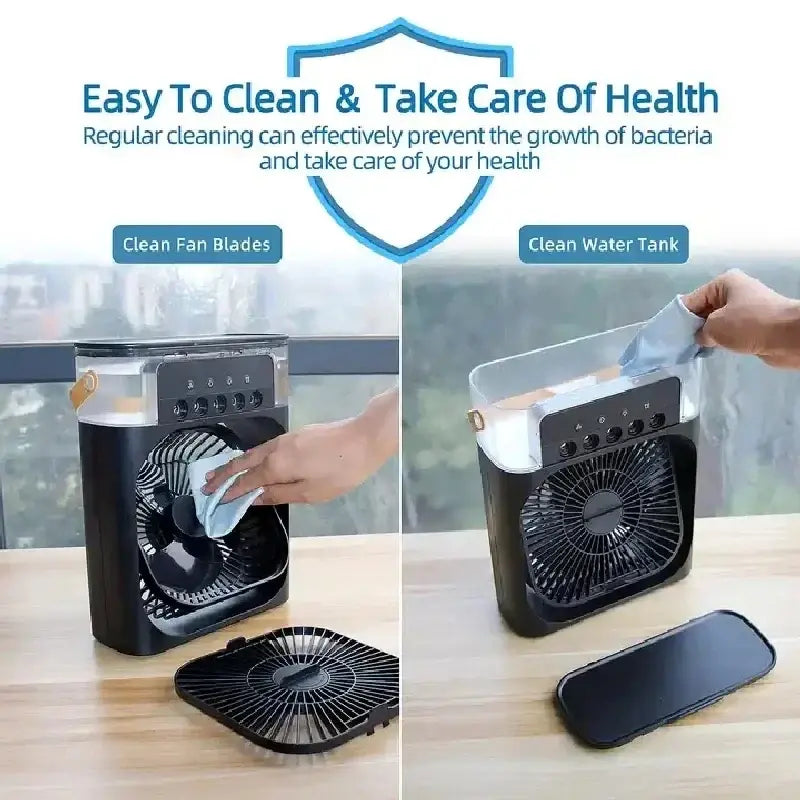 Portable Fan Air Conditioner HejK com  USB Electric Fan