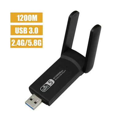 1200 Mbps pika ulatusega AC1200 kahesageduslikud 5 GHz traadita USB 3.0 WiFi-adapteri antennid