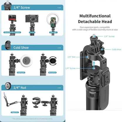 Trípode con seguimiento facial automático y estabilizador