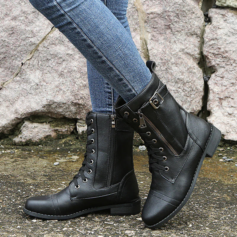 Lace-Up Ankle Boots