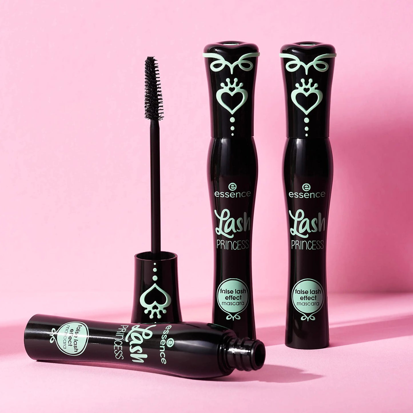 essens | Lash Princess False Lash Effect Mascara (3 Pack) | Flekksikker volum og lengde | Cruelty Free &amp; Paraben Free 0,4 Fl Oz (pakke med 3) Svart