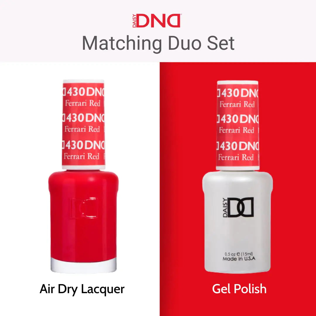 DND Gel Polish Sett, Sheer Collection, UV/LED GelPolish og Air Dry Nail Lacquer, Matchende Chip-Free Polish Duo, 0,5 Fl Oz hver Ivory Cream