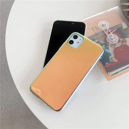 Funda de teléfono con espejo de lujo